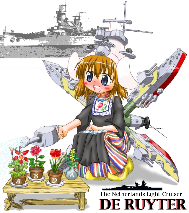 hnlms de ruyter (original) by bulge_tsuki
