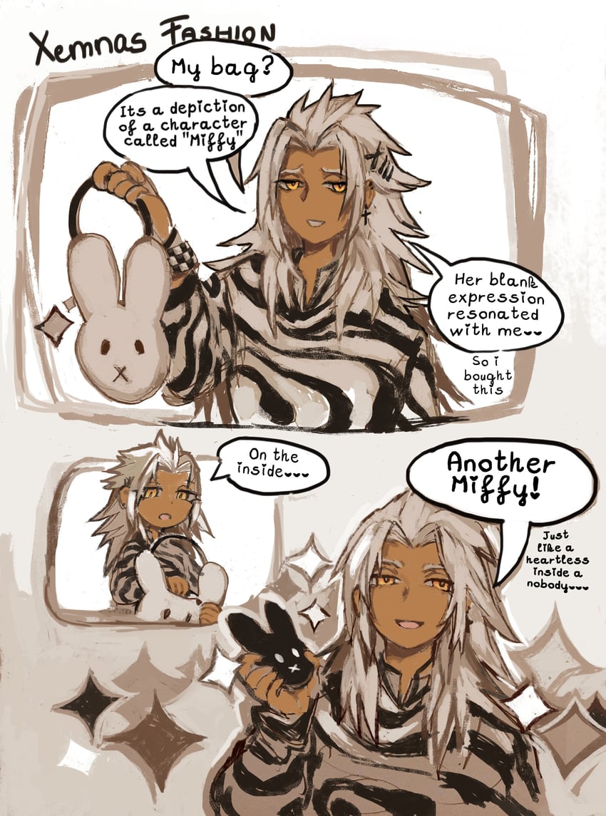miffy and xemnas (miffy and 2 more) by snoozaga